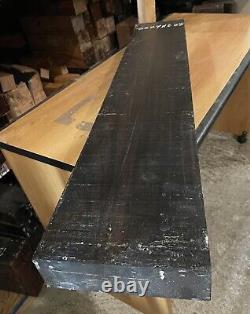 Exact Gabon Ebony Wood Lumber 36x7x2.25 Guitar Neck Making Ebony Timber Board