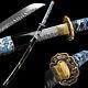 Folded Damascus Steel Sharp Japanese Samurai Sword Katana Full Tang Battle