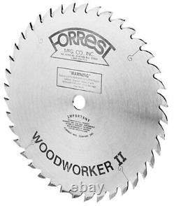 Forrest WW10407100 Woodworker II 10-Inch 40-tooth ATB. 100 Kerf Saw Blade with