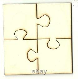 Four Piece Puzzle Laser Cut Wood Shape PZL3