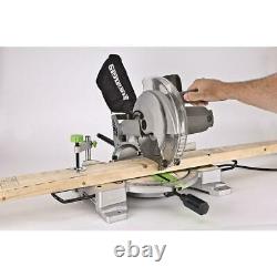 Genesis Compound Miter Saw 15-Amp Motor Laser Cutting Guide Faster Alignment