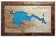 Great East Lake In Maine And New Hampshire Laser Cut Wood Map Wall Art