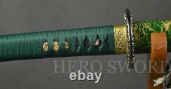 Hand Forged T1095 Carbon Steel Katana Very Sharp Japanese Sword sword Cut Trees