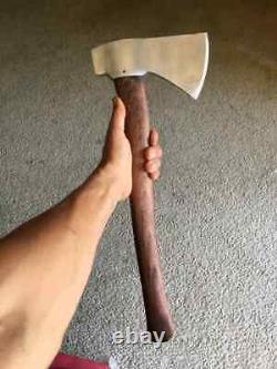 Handmade Carbon Steel Wood Chopping Axe For Camping Bus hcraft Forest Hunting