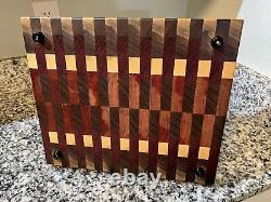 Handmade Exotic Wood End Grain Hand Crafted Cutting Board