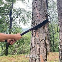 Handmade Long Spring Steel Wood Cutting, Chopping Viking Axe, Overall 30