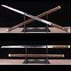 Handmade Ninja Sword T1095 Steel Japanese Shirasaya Samurai Katana Cut Bamboo