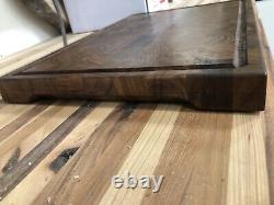 Handmade Solid Walnut Blackwood End Grain Cutting Board Butcher Chopping Block