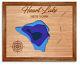 Heart Lake New York 3d Laser Cut Wood Lake Map. Lake House Wall Decor