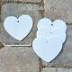 Heart Ornaments Blank -white Finished-diy For Bulk Craft Projects 1000 Piece