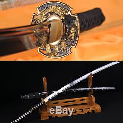 High Quality Japanese Dragon Sword Samurai Katana Full Tang Blade Can Cut Bamboo