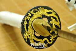 High Quality Japanese Dragon Sword Samurai Katana Full Tang Blade Can Cut Bamboo