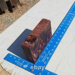 Honduran Rosewood Burl G1 1.625x4.875x7 Blank Wood for Woodworking Projects