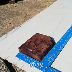 Honduran Rosewood Burl G2 1.625x5.875x6.75 Blank Wood for Woodworking Projects