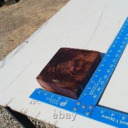 Honduran Rosewood Burl G2 1.625x5.875x6.75 Blank Wood for Woodworking Projects