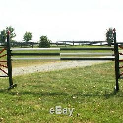 Horse Jumps 10ft Bundle/6 Half & Half CUT Wood Rails Color Choice