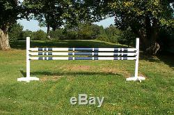 Horse Jumps 3-10ft 3/Stripe CUT Wood Rails 1 Color Horse Tack