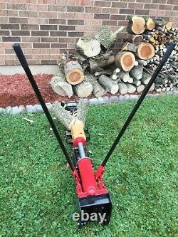 Hydraulic Log Splitter Cut Wood Mobile 10 Ton Cutter Manual Operated with Wheels