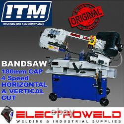 ITM Bandsaw, 180mm Capacity 4 Speed Horizontal and Vertical Cutting Table UE712A