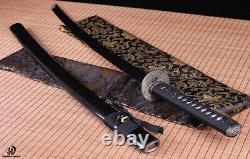 Japanese Samurai Katana 1060 High Carbon Steel Sword Sharp Can Cut Tree Bamboo