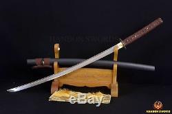 Japanese Samurai Sword Katana HAND FORGED DAMASCUS Steel Sharp Can Cut Bamboo