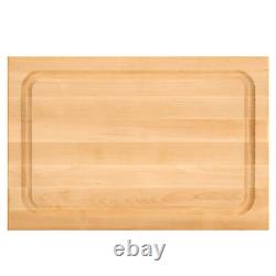 John Boos BBQ Collection Reversible Wood Cutting Board withJuice Groove, Maple