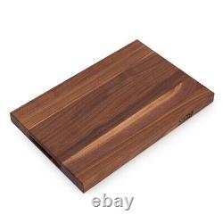 John Boos BBQ Collection Reversible Wood Cutting Board withJuice Groove, Walnut