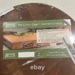 John Boos Block Cherry Wood Chopping Block End Grain 15 x 2.5 Round Reversible