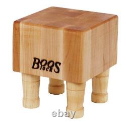 John Boos Block MCS1 Maple Wood End Grain Chopping Block with Feet, 12 Inches x