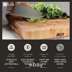 John Boos CCB Reversible Wood Chopping Board, 18 x 18 x 2 1/4, Maple