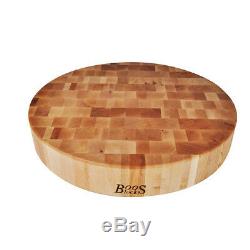 John Boos CCB183-R 18 Diameter Boos Block Hard Rock Maple Cutting Board