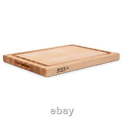 John Boos Large Maple Wood Edge Grain Reversible Cutting Board, 20 x 15 x 1.5