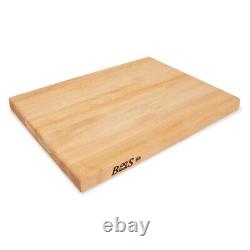 John Boos Maple Wood Edge Grain Cutting Board, 20 x 15 x 1.5 Inches (Open Box)