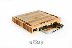 John Boos Newton Prep Master Maple Wood Cutting Board 15L x 14W x 2 1/4H