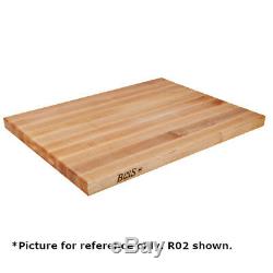 John Boos RA03 24 x 18 Boos Block Solid Rock Maple Cutting Board