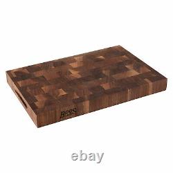 John Boos Walnut Wood Edge Grain Reversible Cutting Board, 18 x 12 x 1.75 Inches