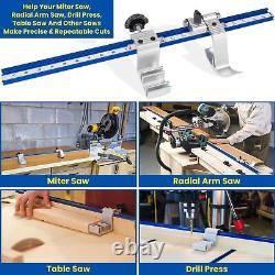 KMS8000 Aluminum Precision Trak and Stops Kit Precise Repeatable Cutting Woods