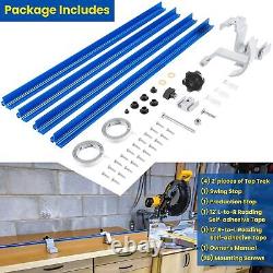 KMS8000 Aluminum Precision Trak and Stops Kit Precise Repeatable Cutting Woods