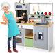 Kitchen Play Set For Kids Pretend Playset Cutting Toy Cooking Toddler Girls Boys