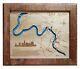 Lake Austin, Tx Laser Cut Wood Map Wall Art Made To Order