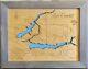 Lake Camelot, Wi Laser Cut Wood Map Wall Art Made To Order