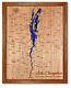 Lake Champlain New York Vermont 3d Laser Cut Wood Lake Map. Lake House Wall Deco