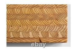 Larch Wood Canada End Grain Medium Cutting Board, Standard Line, Handcrafted