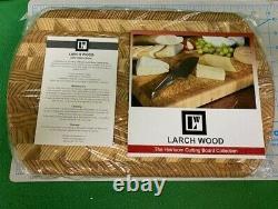 Larch wood End Curve Cutting Board small with BONUS