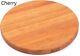 Large Cherry Wood Cutting Board For Kitchen Prep 18 Inches Diameter, New