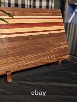 Large Reversible Exotic Wooden Cutting Board