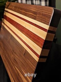 Large Reversible Exotic Wooden Cutting Board