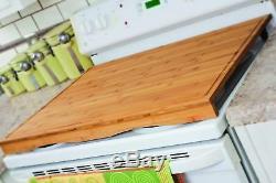 Large Stovetop Cover Wood Stove Top Cutting Board Kitchen Protector Chopping RV