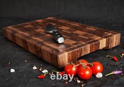 Large Walnut End Grain Butcher Block Cutting Board Kitchen Chopping Board