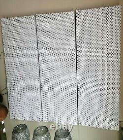 Laser Cut Leather Sound Absorbing Acoustic Wall Panels SET of 4